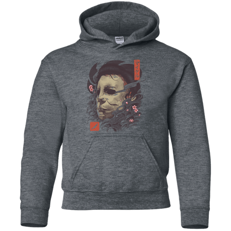 Sweatshirts Dark Heather / YS Oni Slasher Mask Youth Hoodie