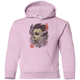 Sweatshirts Light Pink / YS Oni Slasher Mask Youth Hoodie