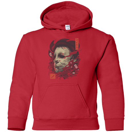 Sweatshirts Red / YS Oni Slasher Mask Youth Hoodie