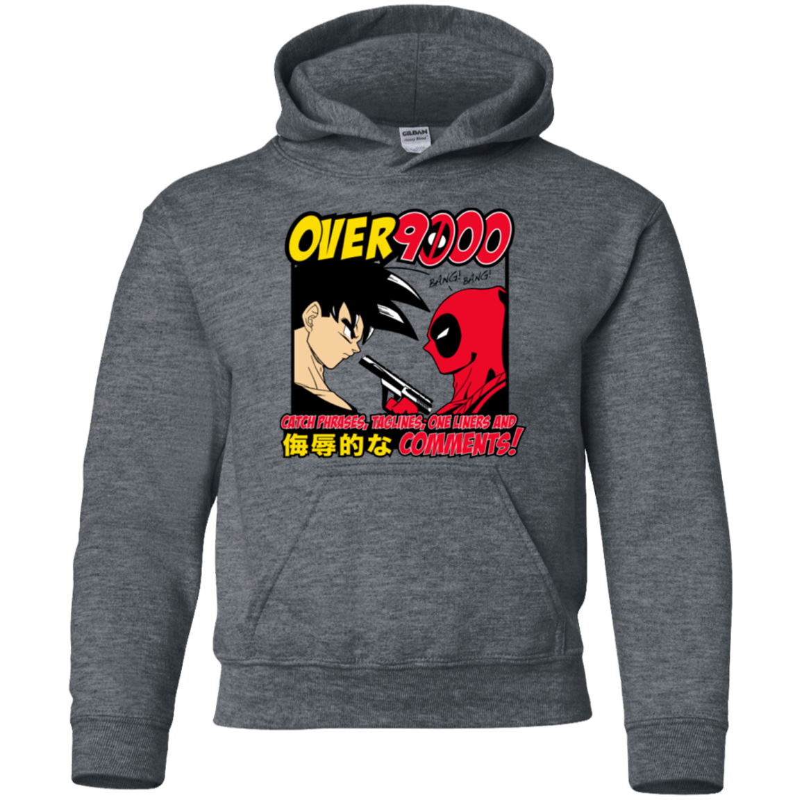 Sweatshirts Dark Heather / YS Over 9000 Youth Hoodie