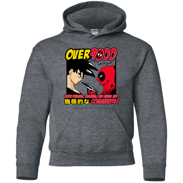 Sweatshirts Dark Heather / YS Over 9000 Youth Hoodie