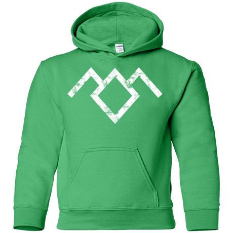 Sweatshirts Irish Green / YS Owl Symbol Youth Hoodie