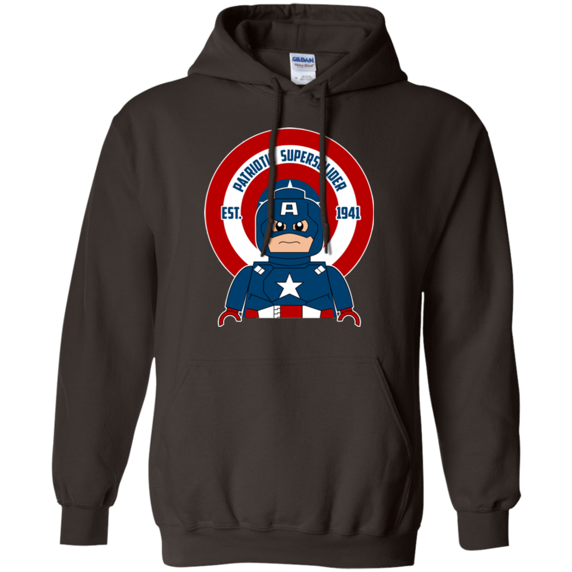 Sweatshirts Dark Chocolate / Small Patriotic Supersoldier Pullover Hoodie