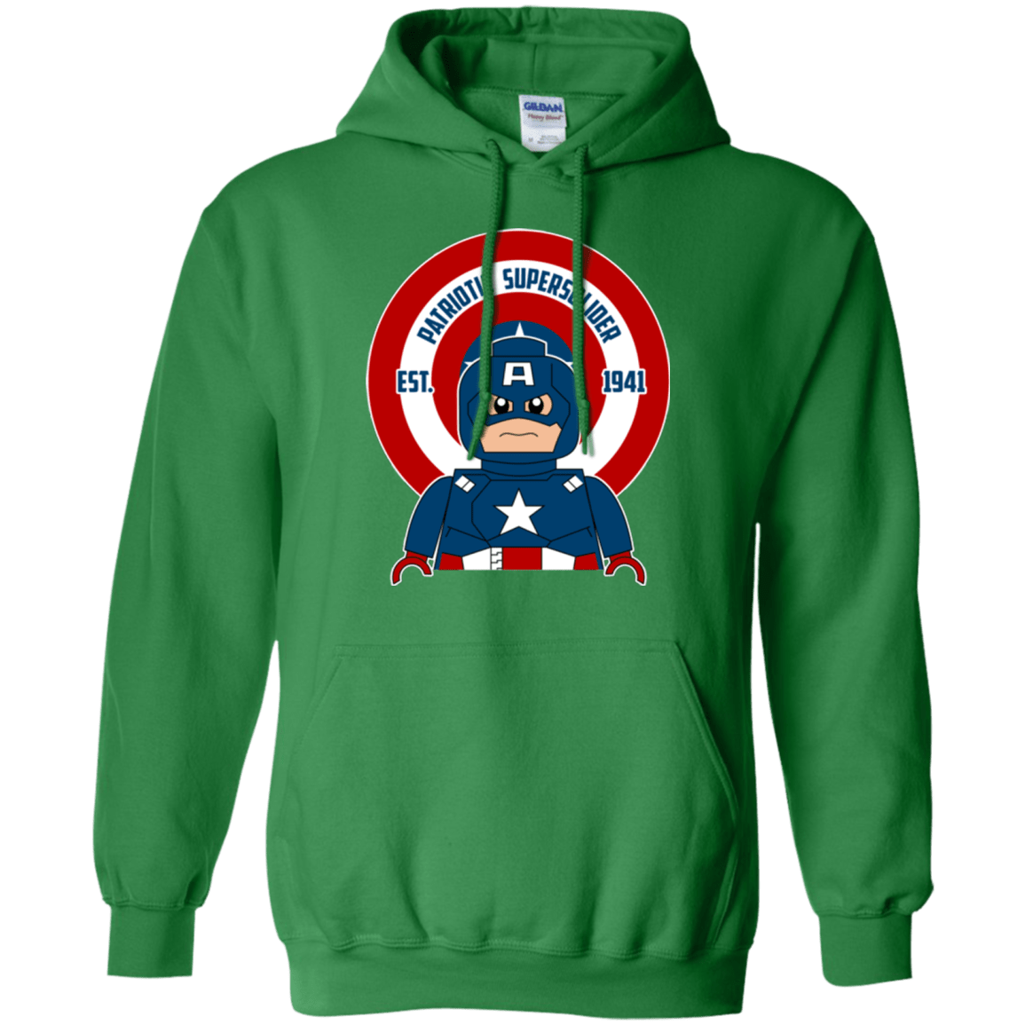 Sweatshirts Irish Green / Small Patriotic Supersoldier Pullover Hoodie