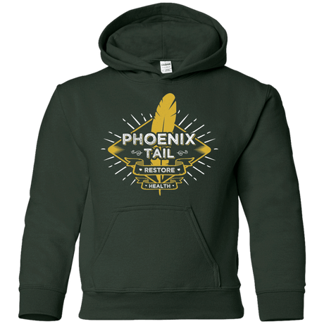 Sweatshirts Forest Green / YS Phoenix Tail Youth Hoodie