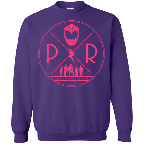 Sweatshirts Purple / Small Pink Power Crewneck Sweatshirt