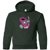 Sweatshirts Forest Green / YS Pink Ranger Artwork Youth Hoodie