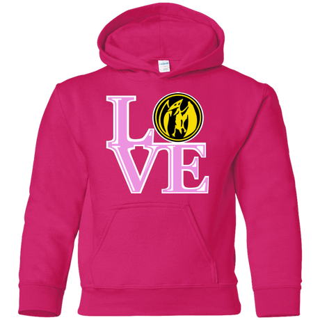 Sweatshirts Heliconia / YS Pink Ranger LOVE Youth Hoodie