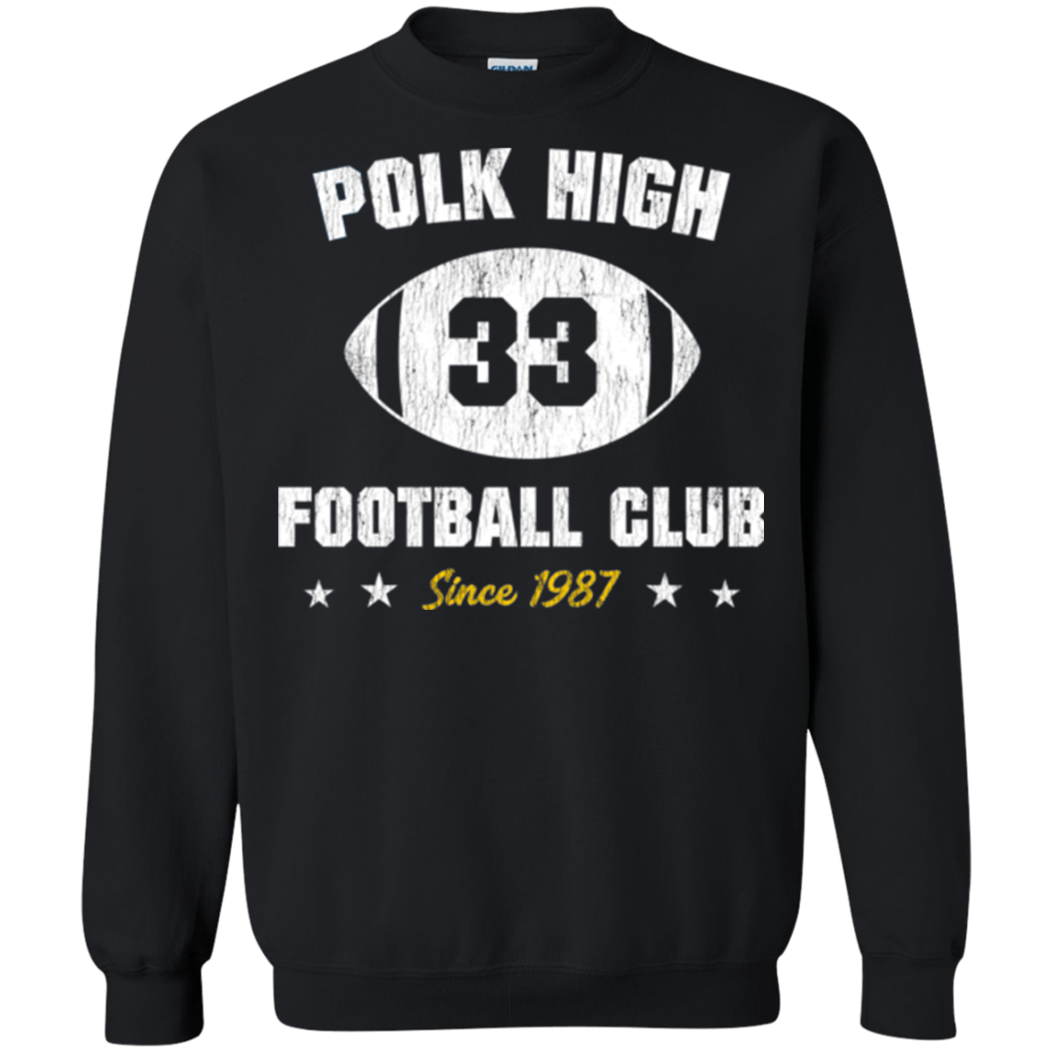 Sweatshirts Black / Small Polk High Football Crewneck Sweatshirt