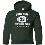 Sweatshirts Forest Green / YS Polk High Football Youth Hoodie
