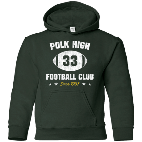 Sweatshirts Forest Green / YS Polk High Football Youth Hoodie