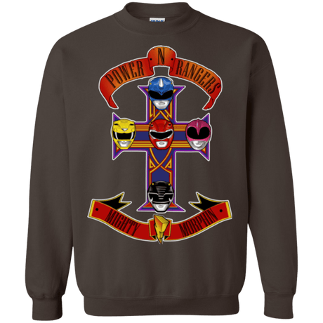 Sweatshirts Dark Chocolate / Small Power N Rangers Crewneck Sweatshirt