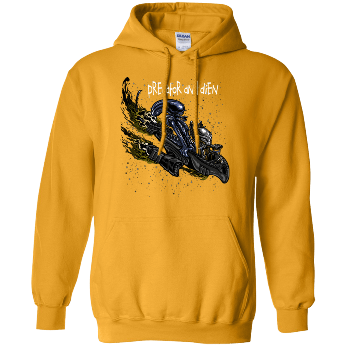 Sweatshirts Gold / Small Predator and Alien Pullover Hoodie
