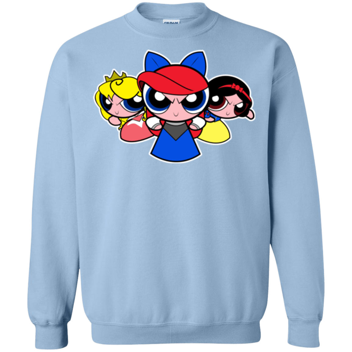 Sweatshirts Light Blue / Small Princess Puff Girls Crewneck Sweatshirt
