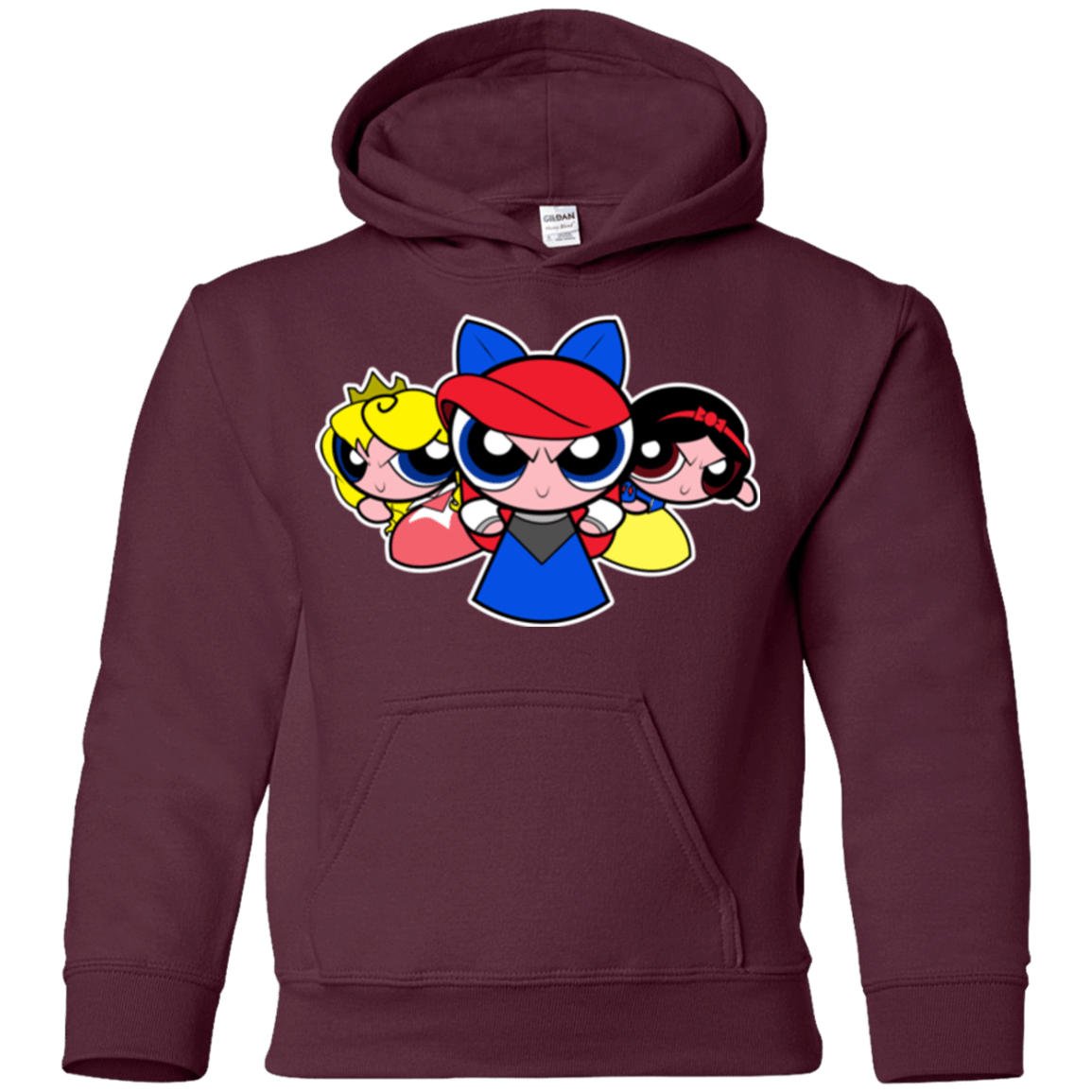 Sweatshirts Maroon / YS Princess Puff Girls Youth Hoodie