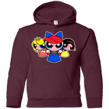 Sweatshirts Maroon / YS Princess Puff Girls Youth Hoodie