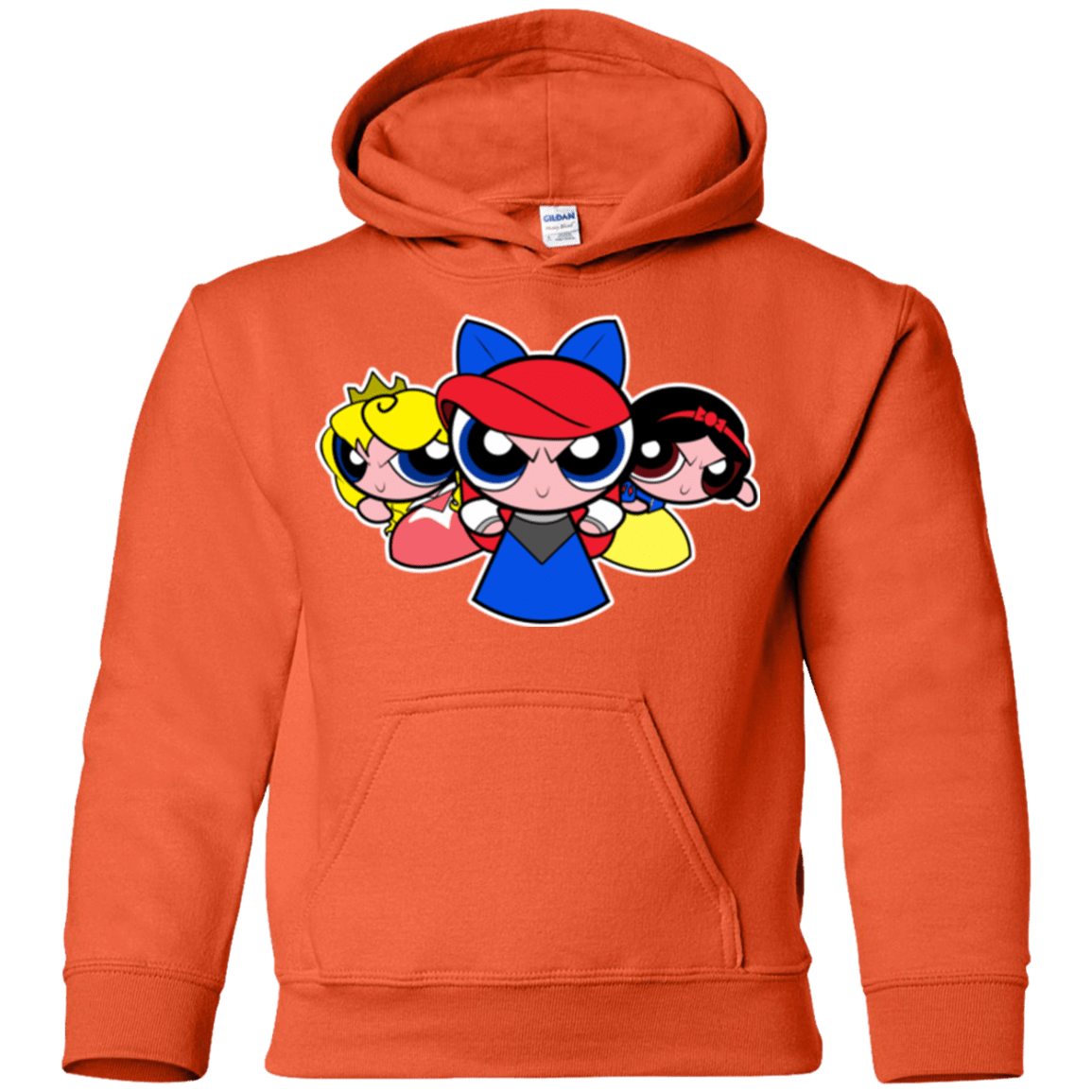 Sweatshirts Orange / YS Princess Puff Girls Youth Hoodie