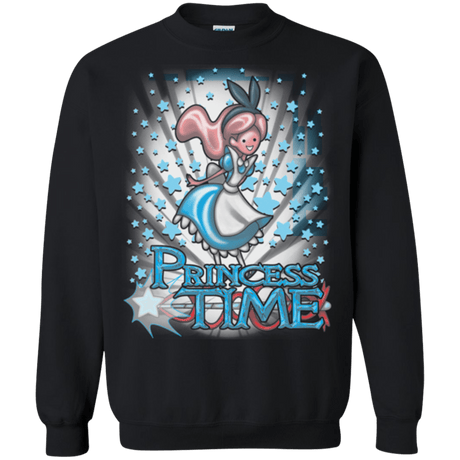 Sweatshirts Black / Small Princess Time Alice Crewneck Sweatshirt