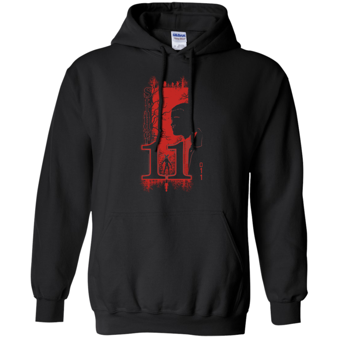 Sweatshirts Black / S Profile-Stranger Things 11 Pullover Hoodie