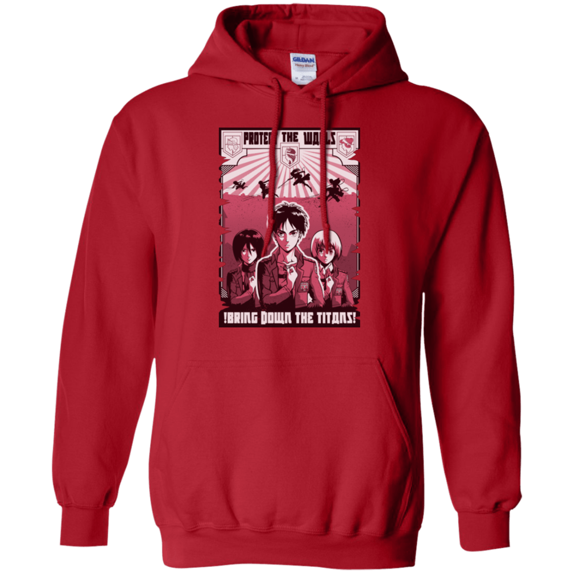 Sweatshirts Red / Small Protect the Walls Pullover Hoodie