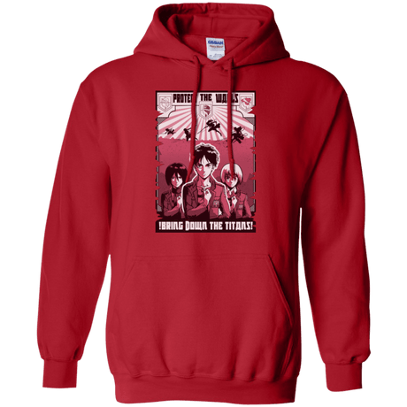 Sweatshirts Red / Small Protect the Walls Pullover Hoodie