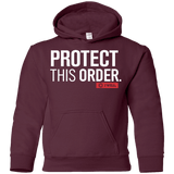 Sweatshirts Maroon / YS Protect This Order Youth Hoodie