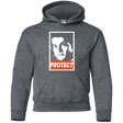 Sweatshirts Dark Heather / YS PROTECT Youth Hoodie