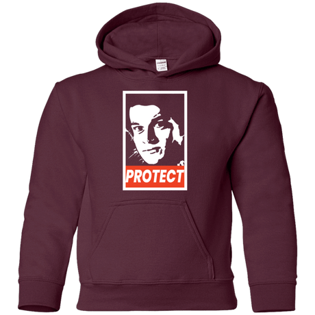 Sweatshirts Maroon / YS PROTECT Youth Hoodie