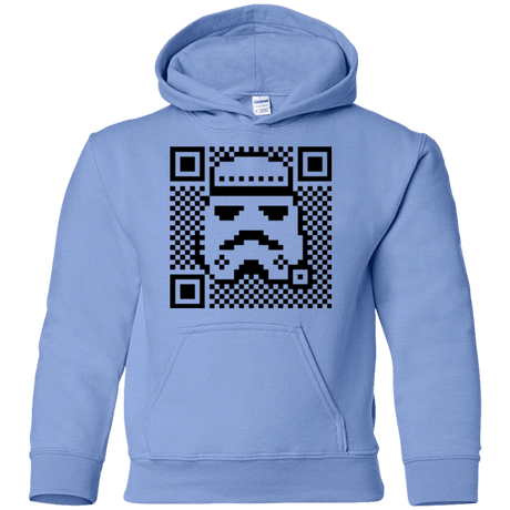 Sweatshirts Carolina Blue / YS QR trooper Youth Hoodie