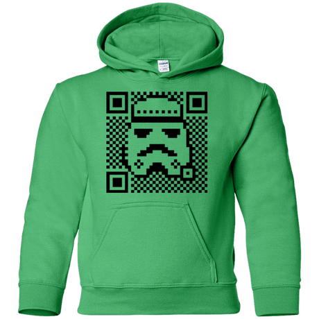 Sweatshirts Irish Green / YS QR trooper Youth Hoodie