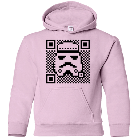Sweatshirts Light Pink / YS QR trooper Youth Hoodie
