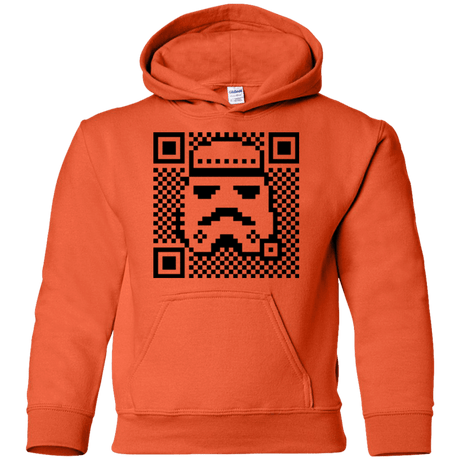Sweatshirts Orange / YS QR trooper Youth Hoodie