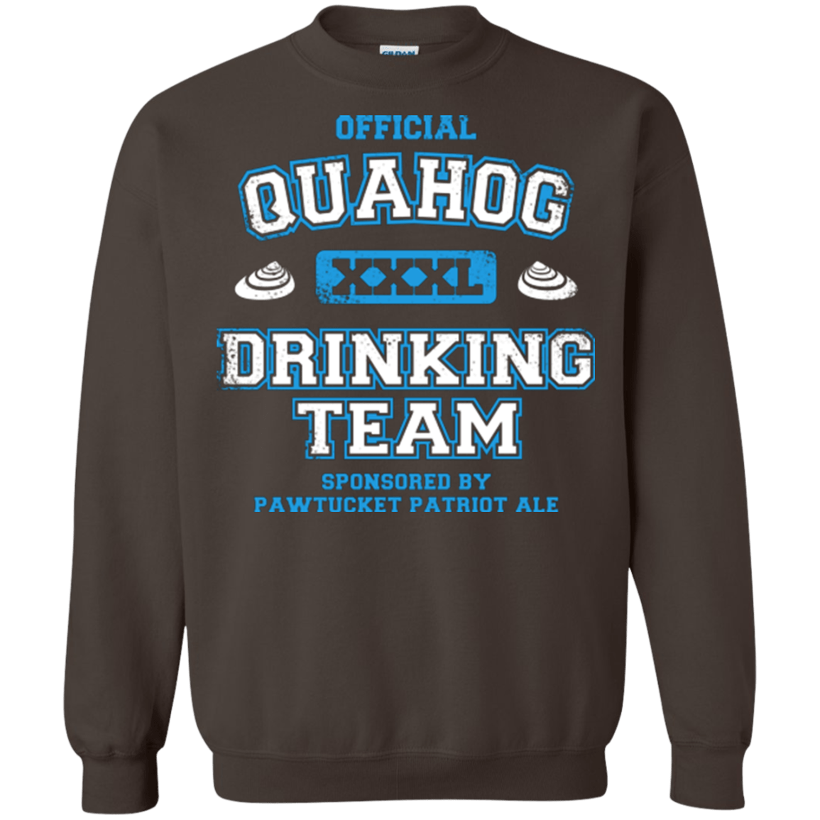 Sweatshirts Dark Chocolate / Small Quahog Drinking Team Crewneck Sweatshirt