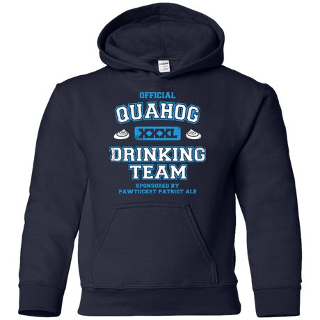 Sweatshirts Navy / YS Quahog Drinking Team Youth Hoodie