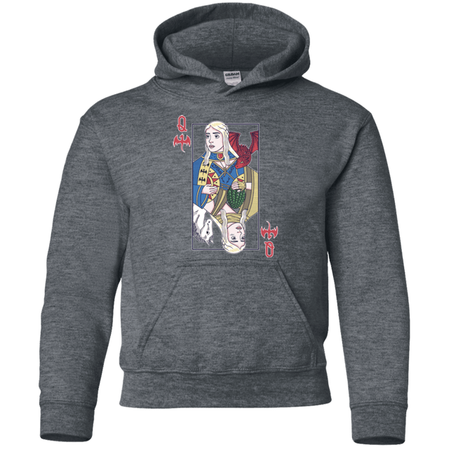 Sweatshirts Dark Heather / YS Queen of Dragons Youth Hoodie