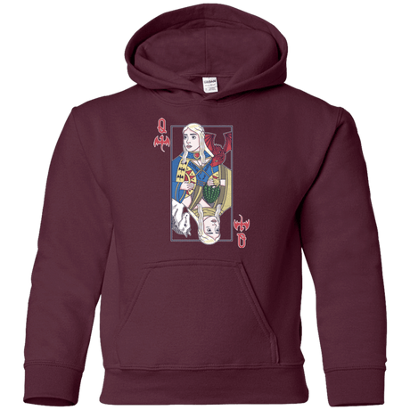 Sweatshirts Maroon / YS Queen of Dragons Youth Hoodie