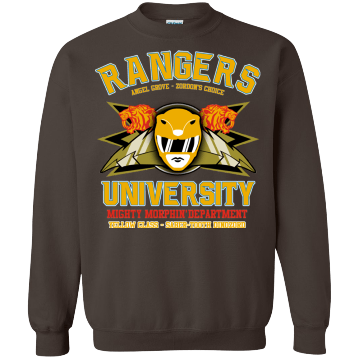 Sweatshirts Dark Chocolate / Small Rangers U Yellow Ranger Crewneck Sweatshirt