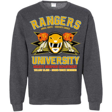 Sweatshirts Dark Heather / Small Rangers U Yellow Ranger Crewneck Sweatshirt