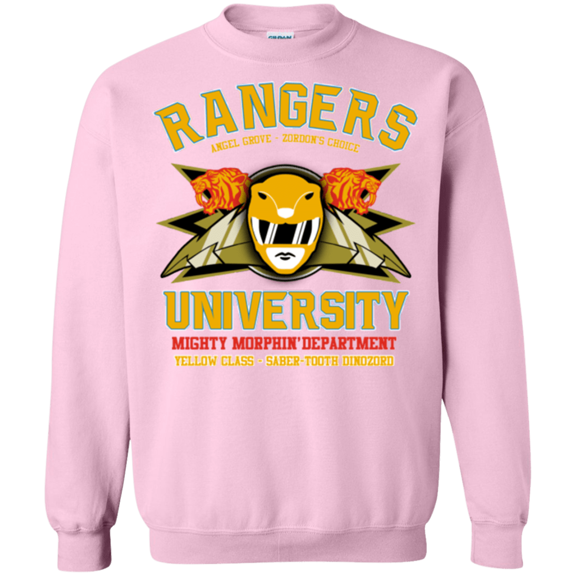 Sweatshirts Light Pink / Small Rangers U Yellow Ranger Crewneck Sweatshirt