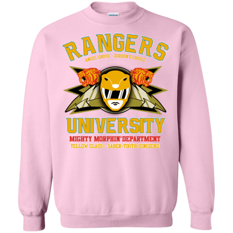 Sweatshirts Light Pink / Small Rangers U Yellow Ranger Crewneck Sweatshirt