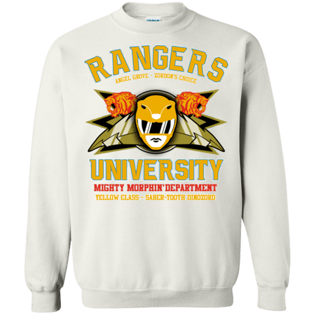 Sweatshirts White / Small Rangers U Yellow Ranger Crewneck Sweatshirt