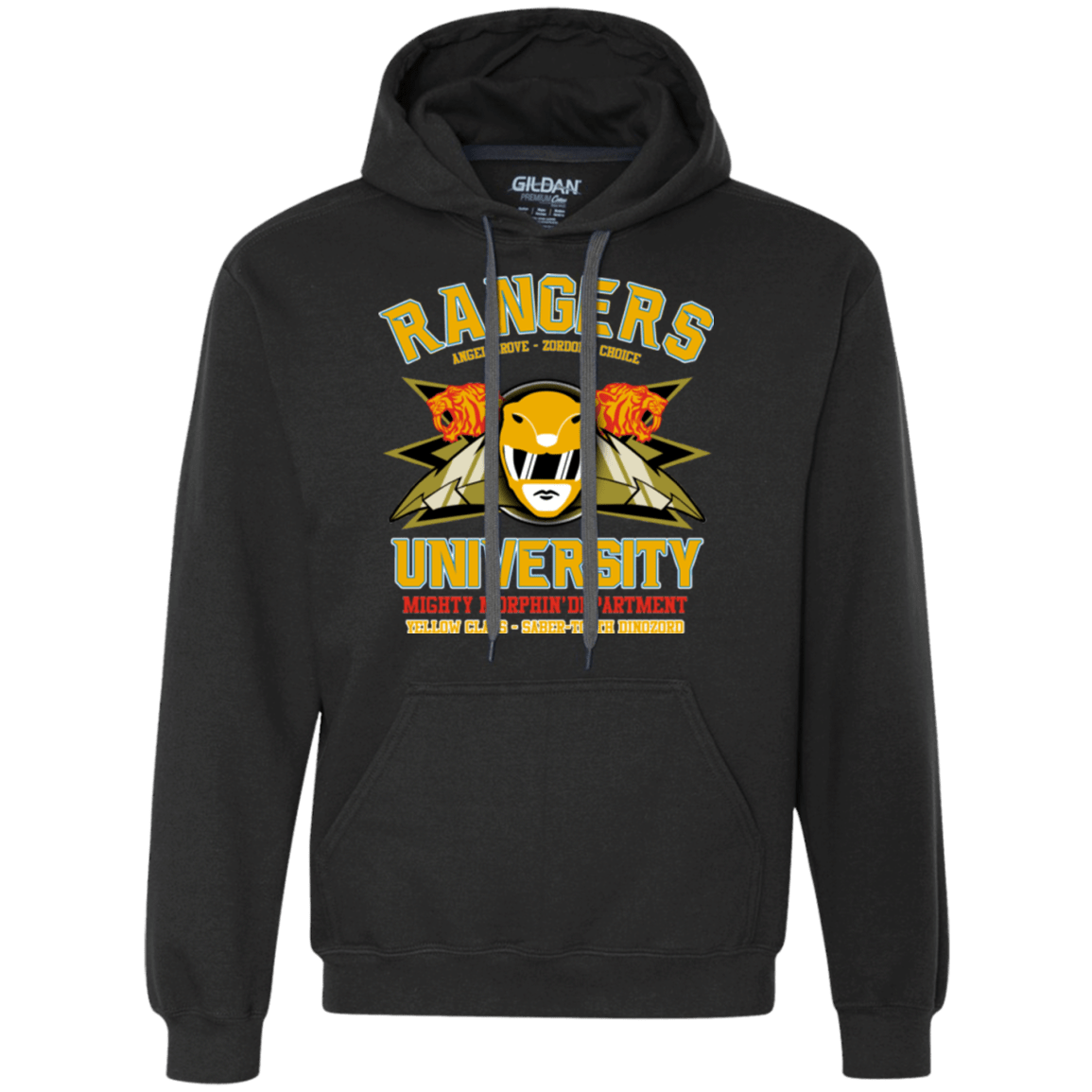 Sweatshirts Black / Small Rangers U Yellow Ranger Premium Fleece Hoodie