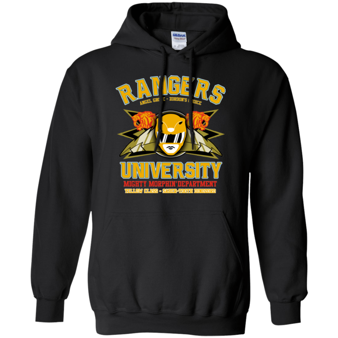 Sweatshirts Black / Small Rangers U Yellow Ranger Pullover Hoodie