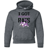 Sweatshirts Dark Heather / YS Rats on rats on rats Youth Hoodie