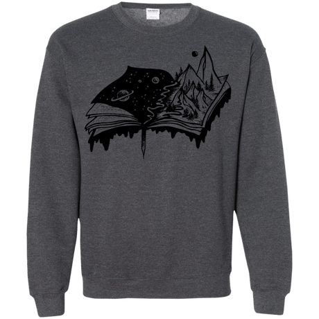 Sweatshirts Dark Heather / S Reading is Life Crewneck Sweatshirt