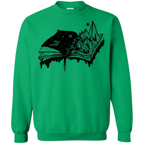 Sweatshirts Irish Green / S Reading is Life Crewneck Sweatshirt