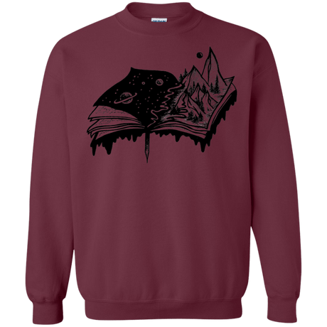 Sweatshirts Maroon / S Reading is Life Crewneck Sweatshirt