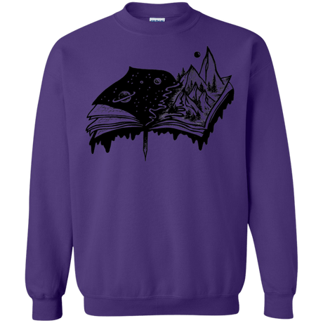 Sweatshirts Purple / S Reading is Life Crewneck Sweatshirt