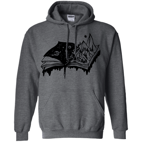 Sweatshirts Dark Heather / S Reading is Life Pullover Hoodie