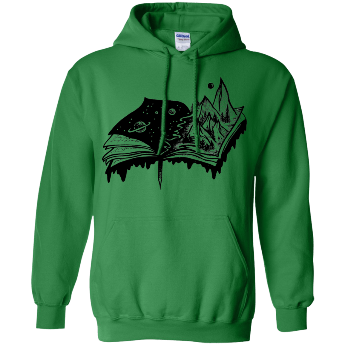 Sweatshirts Irish Green / S Reading is Life Pullover Hoodie